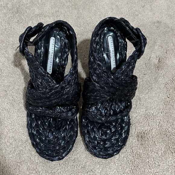 Stella McCartney Designer Raffia Thong Sandal - Picture 2 of 6